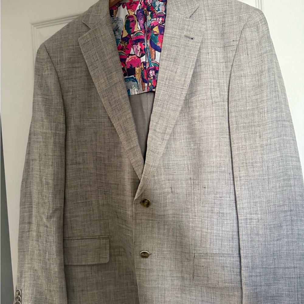 Robert Graham Artisic Lining Men's Gray Blazer - RARE